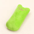 Green PETEE Mini Catnip Pillow in a PETEE studio scene