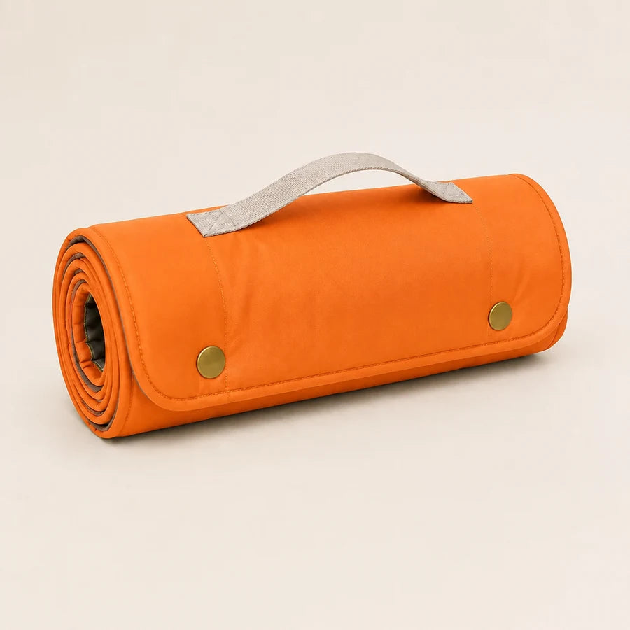 Orange · 70 × 50 cm PETEE Packaway Travel Mat — PETEE September 7 storage